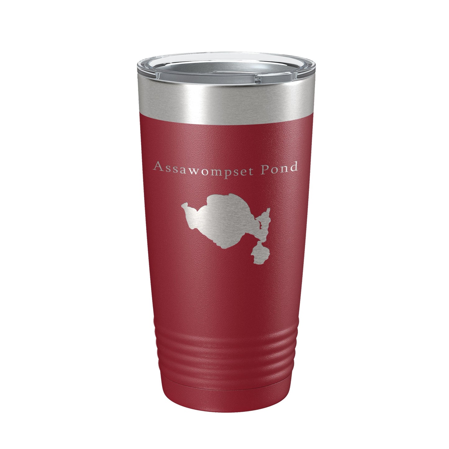 Assawompset Pond Tumbler Lake Map Travel Mug Insulated Laser Engraved Coffee Cup Massachusetts 20 oz-18
