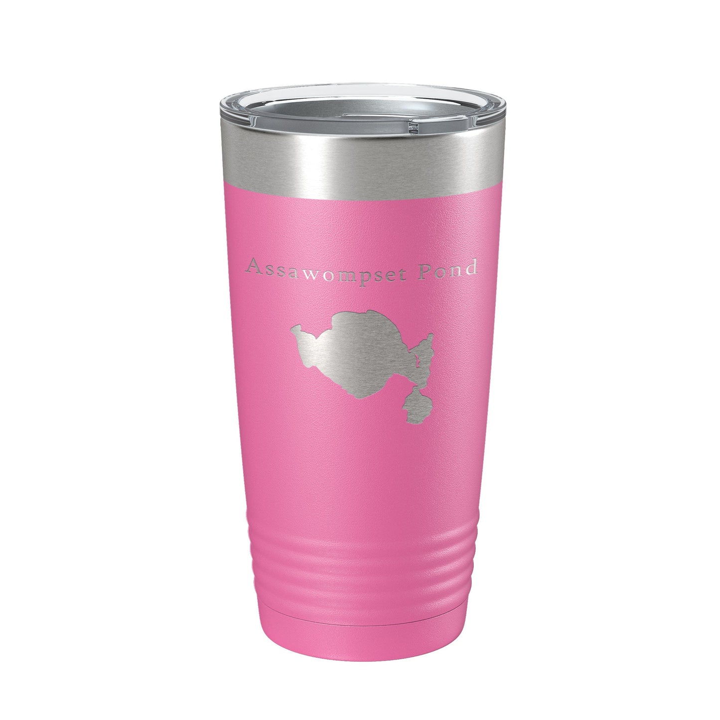 Assawompset Pond Tumbler Lake Map Travel Mug Insulated Laser Engraved Coffee Cup Massachusetts 20 oz-11