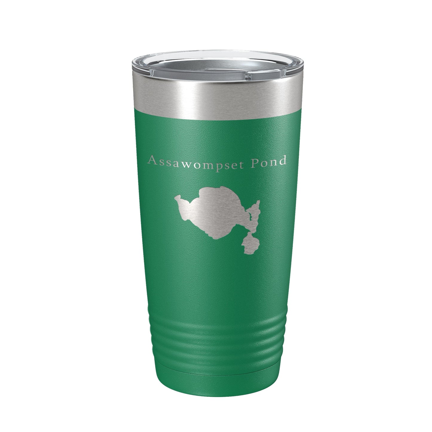 Assawompset Pond Tumbler Lake Map Travel Mug Insulated Laser Engraved Coffee Cup Massachusetts 20 oz-9