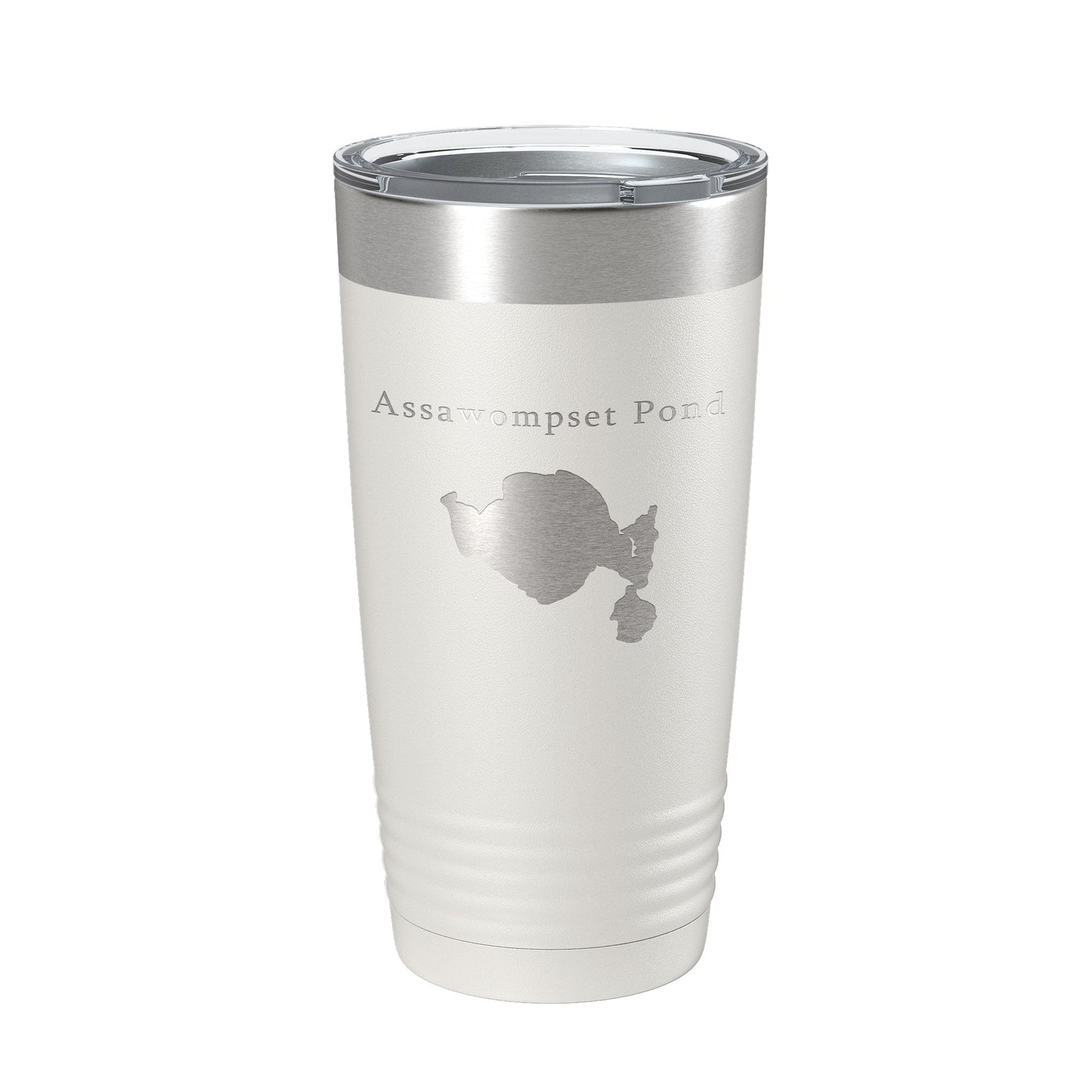 Assawompset Pond Tumbler Lake Map Travel Mug Insulated Laser Engraved Coffee Cup Massachusetts 20 oz-7