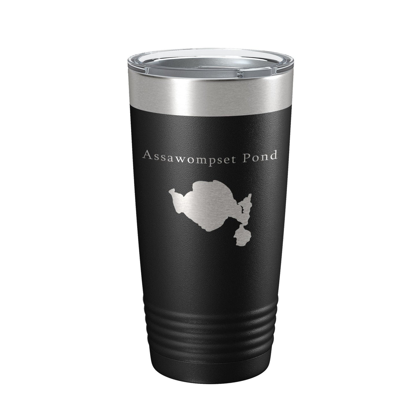 Assawompset Pond Tumbler Lake Map Travel Mug Insulated Laser Engraved Coffee Cup Massachusetts 20 oz-5