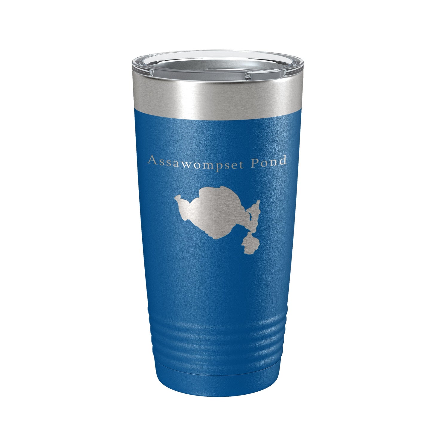 Assawompset Pond Tumbler Lake Map Travel Mug Insulated Laser Engraved Coffee Cup Massachusetts 20 oz-6