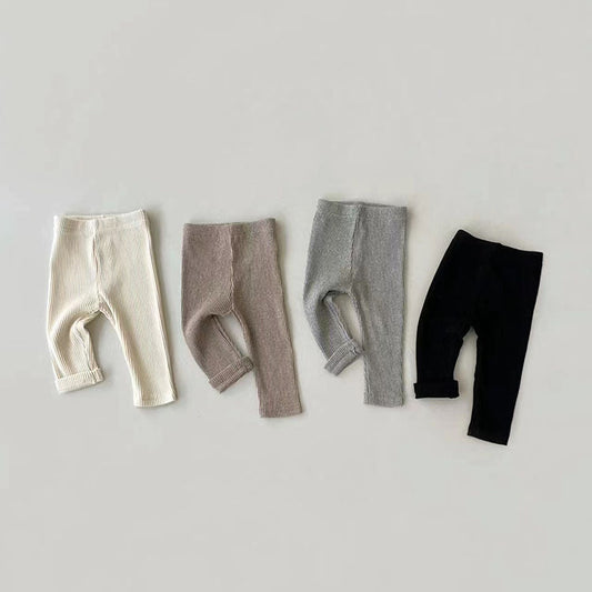 Baby Striped Pattern Casual Elastic Leggings