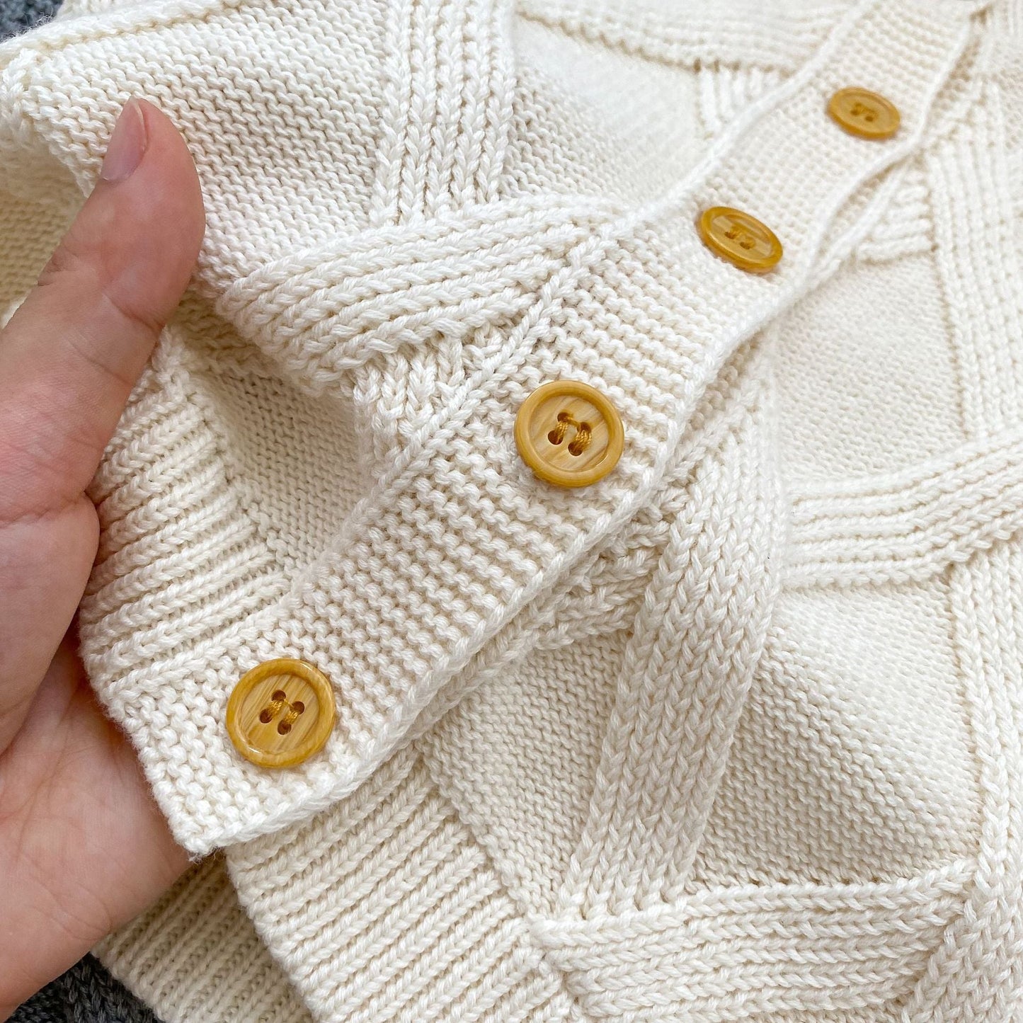 Baby Girl Knitted Cardigan With Pants Sets